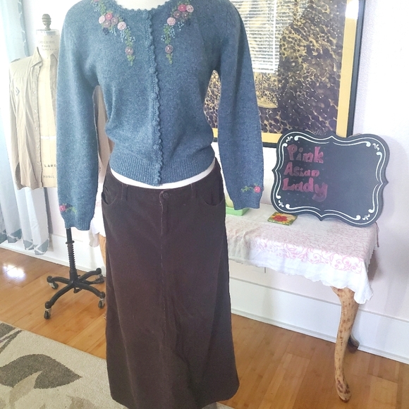 Ralph Lauren Dresses & Skirts - Long Brown Cord Skirt